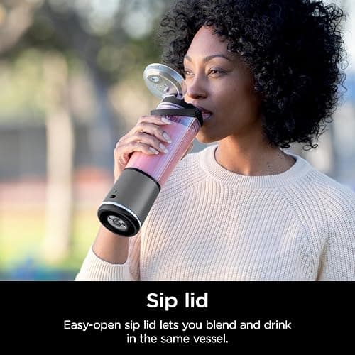 Ninja BC151BK Blast Portable Blender, Cordless, 18oz. Vessel, Personal Blender-for Shakes & Smoothies, BPA Free, Leakproof-Lid & Sip Spout, USB-C Rechargeable, Dishwasher Safe Parts, Black thumbnail 5