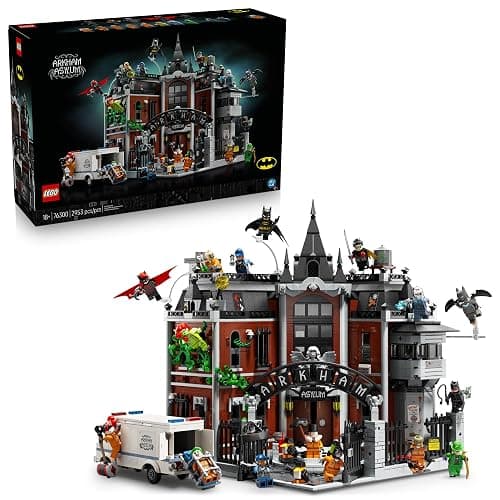 LEGO DC Batman Arkham Asylum 76300 | Building Sets for Adults, Ages 18+, Collectible Model for Display, 16 Batman Minifigures, 2953 Pieces, Gift for DC Fans - Image 1