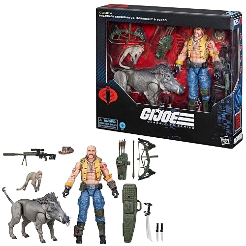 G.I. Joe Classified Series #125, Dreadnok Gnawgahyde and Pets Porkbelly & Yobbo, Collectible 6-Inch Action Figure with 16 Accessories | G.I. Joe Classified 6 Inch Action Figure Deluxe - Dreadnok Gnawgahyde with Porkbelly & Yobbo #125 thumbnail 17