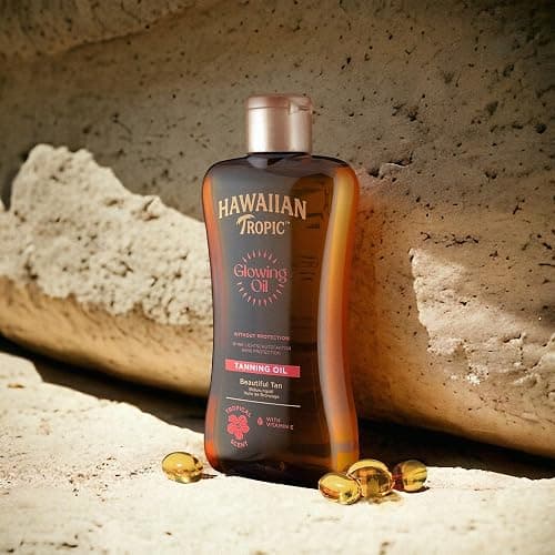 Hawaiian Tropic | Glowing Tanning Oil Sonnenöl, 200 ml, tropischer Duft mit Vitamin E, vegan thumbnail 7