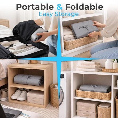 Handy Laundry Portable Ironing Mat - Easily Change Any Flat Surface into an Ironing Board. Features Silicone Slip Resistant Iron Rest to Safely Place Your Hot Iron. Easy to Take Along When Traveling. thumbnail 6