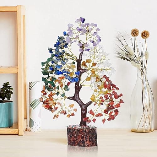 YATSKIA 7 Chakra Tree of Life, Crystals and Healing Stones, Birthday Gifts for Women - Crystal Tree for Positive Energy, Home Office Decor, Spiritual Gifts for Women thumbnail 2