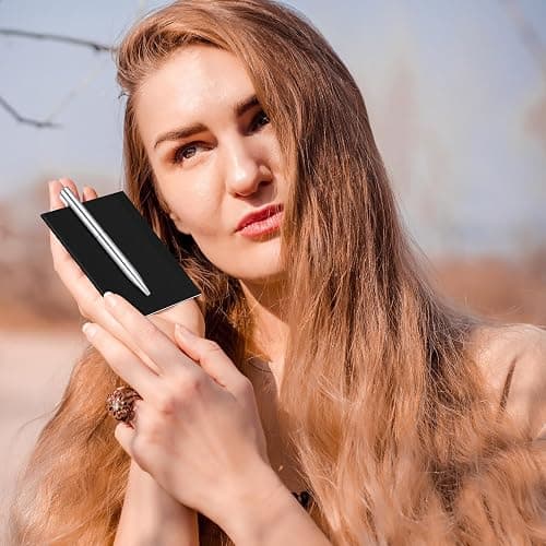 24 Pcs Mini Pocket Notebook Set, 2.5" x 4" Small Kraft Notebook Ballpoint Pen Bulk, Tiny Blank Paper, Mini Journal Sketchbooks Composition for Men Woman School Office Travel Gifts(Black Color) thumbnail 6