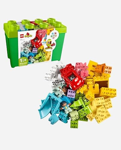 LEGO DUPLO Deluxe Brick Box 10914 | Building Toys for Toddlers, Ages 1.5+, Develops Fine Motor Skills, W/ Larger Bricks & Storage Box, 85 Pieces, Gift Idea thumbnail 9