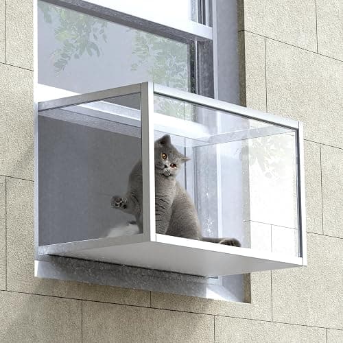 Window cat Perch Catio. Cat Window Box. Wood Window Catio. Cat Catio Window Perch. Window Catio for Indoor Cats. ZSHLXM - Image 1