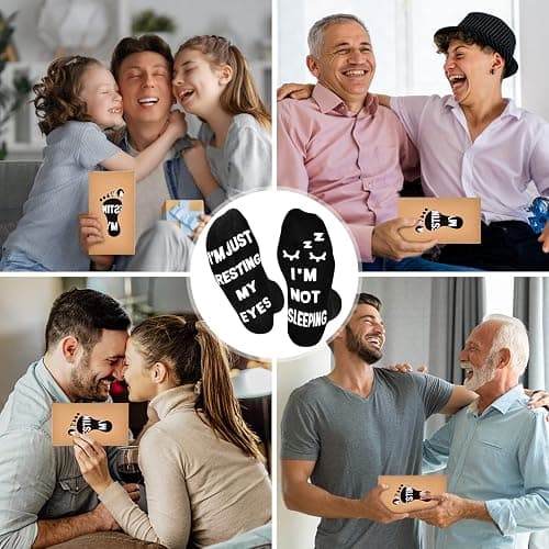 FilmHOO Stocking Stuffers for Men Him Birthday Gifts for Men Fathers Day Dad Christmas Gifts for Dad Valentines Funny Socks thumbnail 7