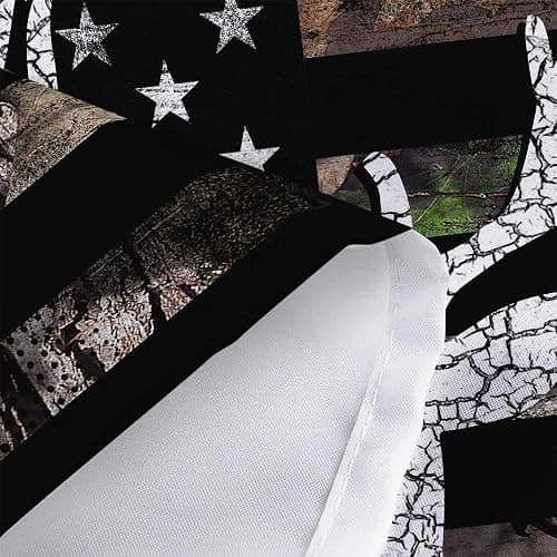 VEIGIKE American Flag Hunting Tapestry, Western Black and White Country Deer Tapestry Wall Hanging for Men Bedroom Room, Rustic Camo Tapestries Poster Blanket College Dorm Home Decor 60X40 Inches thumbnail 7