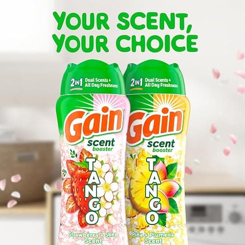 Gain Tango 2-in-1 Laundry Scent Booster Beads, Strawberry and Shea Scent, 21.1 oz, Laundry Beads with Dual Scents Plus All Day Freshness thumbnail 6