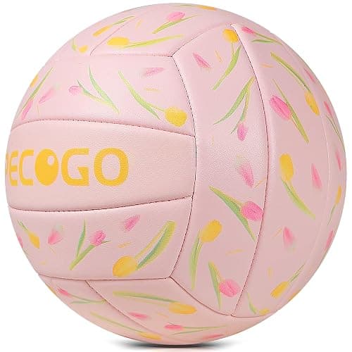 PECOGO Volleyball Size 5 PU Leather Soft Indoor Outdoor Volleyballs Sports Training Game Play Ball for Beginner, Teenager, Adult, 8.2 thumbnail 8