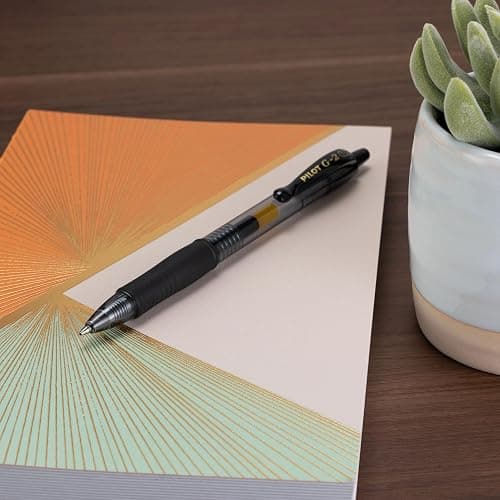 Pilot G2 Premium Refillable & Retractable Rolling Ball Gel Pens, Bold Point, Bold Gel Pens, 1.0mm, Black Ink, 12-Pack thumbnail 9