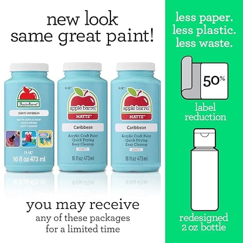 Apple Barrel Caribbean Acrylic Paint, 16 Fl Oz (Pack of 1) thumbnail 2