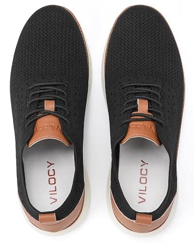 VILOCY Men's Casual Dress Sneakers Oxfords Business Mesh Breathable Walking Shoes Tennis Comfortable thumbnail 7
