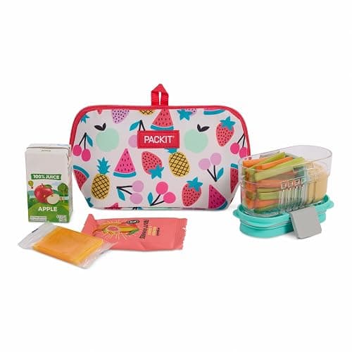 PackIt Freezable Snack Bag, Fruit Toss | Built-in ice packs, EcoFreeze+ Technology, Fresh snacks to go, Mini cooler, Small lunches, Foldable, Reusable, Zip closure thumbnail 4