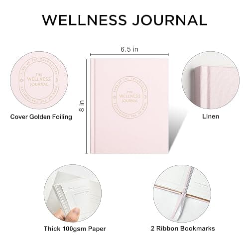 And Per Se Wellness Journal, Undated Daily Wellness Planner to Practice Positive Thinking, Mindfulness & Reflection, 91 Days Self-Care Journal For Women & Men (Pale Pink) [hardcover] thumbnail 3