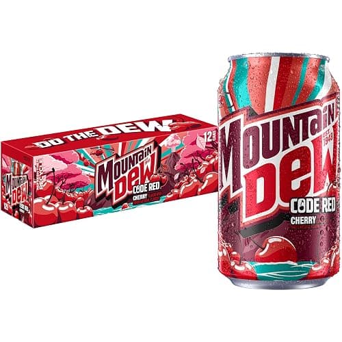 Mountain Dew Code Red Cherry, 12 Fl Oz Cans, 12 Pack - Image 1