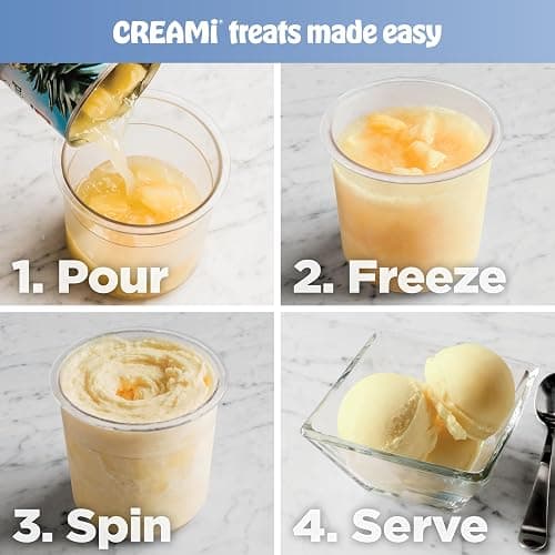 Ninja NC301 CREAMi Ice Cream Maker, for Gelato, Mix-ins, Milkshakes, Sorbet, Smoothie Bowls & More, 7 One-Touch Programs, with (2) Pint Containers & Lids, Compact Size, Perfect for Kids, Silver thumbnail 8