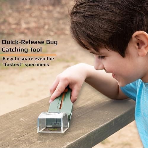Carson BugView 5X Magnifying Glass Quick-Release Bug Catcher Indoor and Outdoor Tool for Kids or Adults (HU-10) thumbnail 5