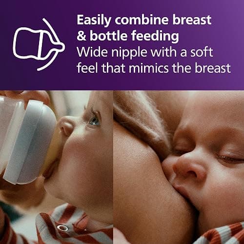 Philips Avent Natural Response Nipple, Slow Flow (Flow 2), 0m+, 4-pack, SCY962/44 thumbnail 6