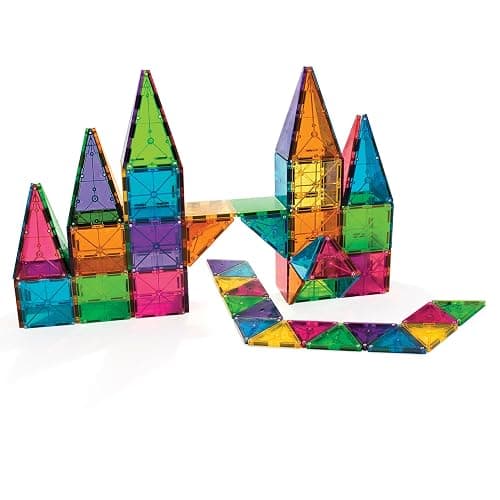MAGNA-TILES Classic 100-Piece Magnetic Construction Set, The ORIGINAL Magnetic Building Brand thumbnail 4
