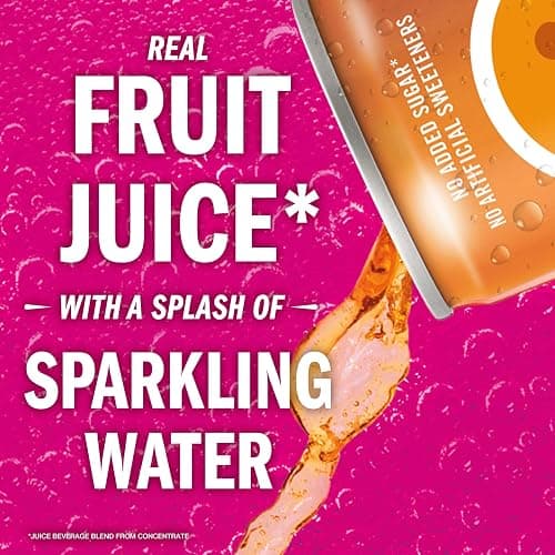 IZZE Sparkling Juice Beverage Blend, Sunset Variety Pack, Clementine, Peach, Cherry Lime, Pomegranate, No Sugar Added, 8.4 Fl Oz (Pack of 24) thumbnail 5