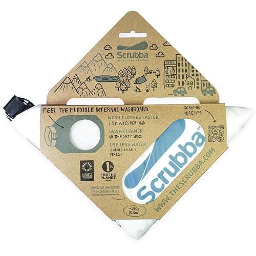 Scrubba Untouched Wash Bag - Portable Washing Machine - Eco-Friendly Manual Washing Machine for Travel, Camping, Baby Clothes - Travel Essentials, Gift - use with Laundry Detergent, & Sheets - 5.3 oz. thumbnail 7