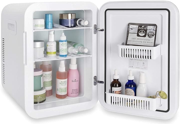 Cooluli 20 Liter Mini Fridge with Temperature Control - White Thermoelectric Cooler and Warmer for Bedroom, Office, Car, Dorm thumbnail 5