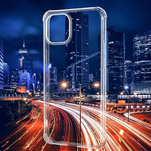 FLLAO 4 en 1 Coque pour iPhone 13 avec 2 Verre Trempé et 1 Caméra Protecteur, [Coussin d'air Intégré] Antichoc Antirayures Bumper Protection Housse pour iPhone 13 6.1", Transparent thumbnail 7