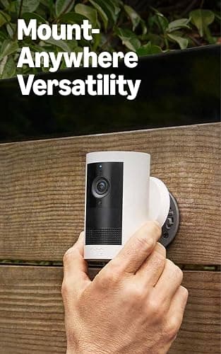 Ring Outdoor Cam Plus, Battery (newest model), Home or business security, Wide-Angle 2K Video with Ring Vision, Low-Light Sight for full-color night vision, Mount-Anywhere Versatility, 2-pack, White thumbnail 5