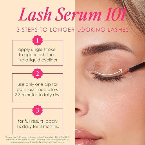 Grande Cosmetics GrandeLASH-MD Lash Enhancing Serum - Peptide & Vitamin Infused Formula for Longer, Thicker, Fuller Looking Lashes - Ophthalmologist Tested, Cruelty-Free thumbnail 4