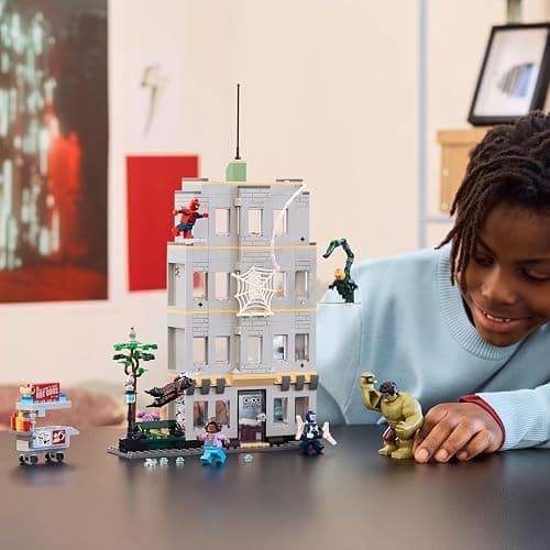 LEGO|Marvel Spider-Man vs. Hulk Epic Clash - Interactive Superhero Toy w/ 4-Floor Office, Action Figure & 5 Minifigures incl. Scorpion - Gift for 8+ Year Old Boys & Fans - 76350 thumbnail 2