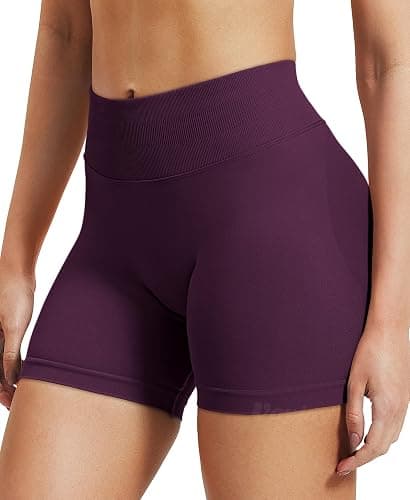 VOYJOY Women Workout Impact Shorts 2.5"/ 3.6"/ 4.5"/ 6" Scrunch Butt Lifting Gym Seamless Booty Biker Shorts thumbnail 3