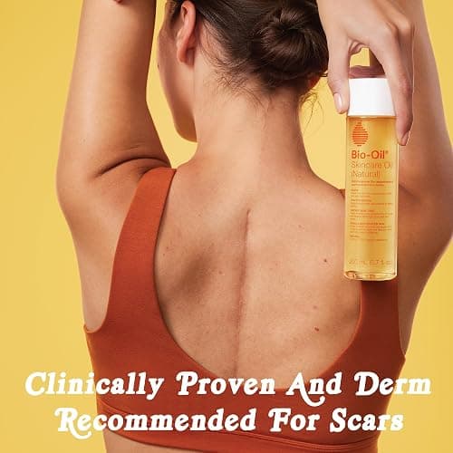 Bio-Oil Fragrance-Free Body Oil Serum for Scars & Stretch Marks, 6.7 fl oz | Dry Skin Moisturizer, Rosehip & Chamomile Oils, Scar Treatment, Stretch Mark Oil, Sensitive Skin Safe, Face and Body thumbnail 2