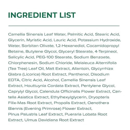 BLANC NATURE Cleansing Foam, Tea Tree Pore Deep Facial Cleanser for Oily & Sensitive Skin, Centella Asiatica, Green Tea, Korean Skincare, 5.07 fl oz (150 ml) thumbnail 6