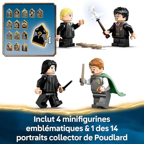 LEGO Harry Potter Le château de Poudlard : Le Club de Duel - Jeu de Construction avec 4 minifigurines Collector Dont Malefoy, Lockhart & Rogue - Jeu de rôle pour garçons et Filles dès 8 Ans 76441 thumbnail 6