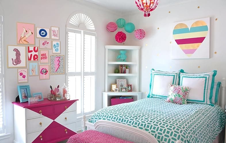 Waschbar Preppy Room Decor Aesthetic, Preppy Pictures for Teen Girls Bedroom Wall Decor, Cute and Pink Prints Wall Art Print thumbnail 4