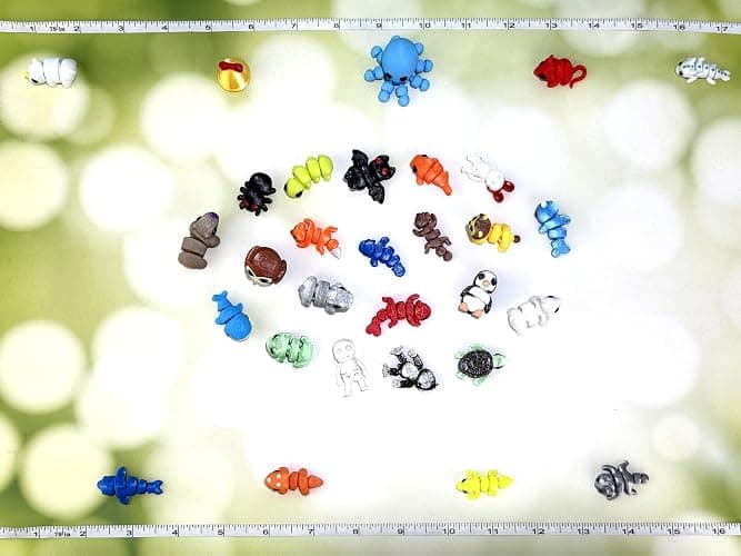 60Pcs Random 3D Printed Animals,Mystery Pack Articulated Figurines Fidget Toy,Gifts for Kids Graduation Rewards,Easter Egg Stuffers,Christmas Birthday Gifts thumbnail 2