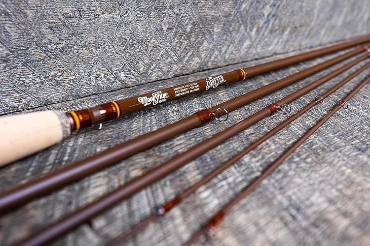 Moonshine Rod Co. Fly Fishing Rod with Carrying Case and Extra Rod Tip Section, Slow-Medium-Fast Action thumbnail 5