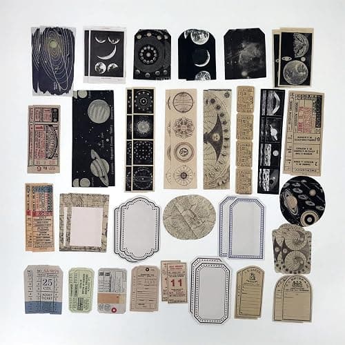 Esweny 200PCS Vintage Scrapbooking Supplies Kit for Journaling, Scrapbook Sticker Paper Pack for Junk Journal Planners Aesthetic Cottagecore Room Decor Wall Art Collage Album thumbnail 6