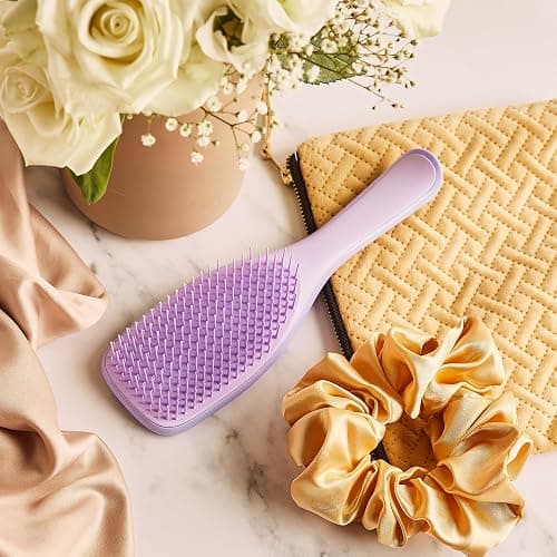 Tangle Teezer Fini e Fragili Ultimate Detangler per capelli colorati, fini e sottili - Spazzola a doppie setole morbide riduce rottura e lo strappo - Ideale per capelli delicati - Viola Ipnotico thumbnail 5