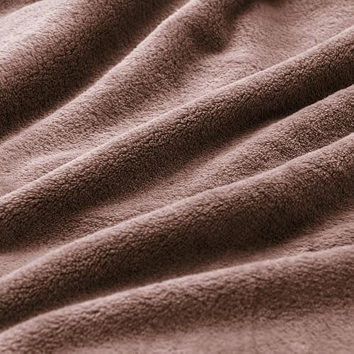 Fleece Blanket Queen Size Brown thumbnail 6