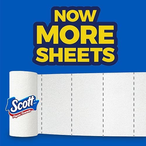 Scott Paper Towels, Choose-A-Sheet, 6 Double Rolls = 12 Regular Rolls (108 Sheets Per Roll) - 108 Sheets (Pack of 6) - White thumbnail 2