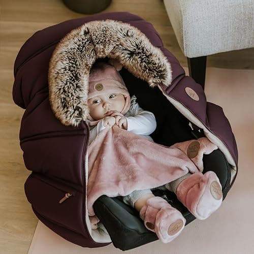 PETIT COULOU Teddy Bear Newborn Baby Gift Box 0-6 Months – Cozy Winter Set with Baby Mittens, Booties, Beanie & Blanket – Perfect New Born Gift for Warmth & Comfort (Pink) thumbnail 2