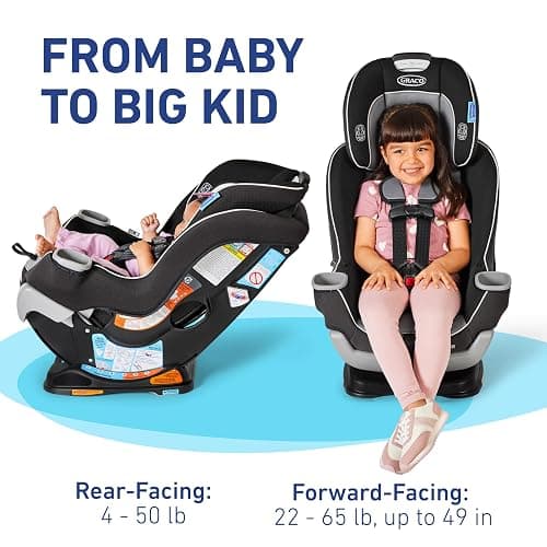 Graco Extend2Fit Kenzie, 2-in-1 Convertible Car Seat for Infants to Toddlers with Advanced Safety Features - Kenzie - 2-in-1 thumbnail 3