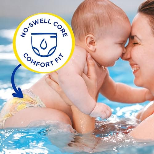 Pampers Swim Diapers - Splashers - Size 2-3, 20 Count, Gap-Free Disposable Baby Swimming Pants thumbnail 7
