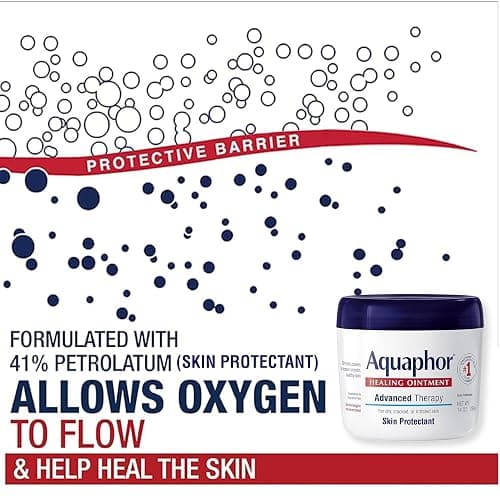 Aquaphor Advanced Therapy Healing Ointment Skin Protectant (14 Oz) + Healing Balm Stick with Avocado Oil and Shea Butter (0.65 Oz) thumbnail 7