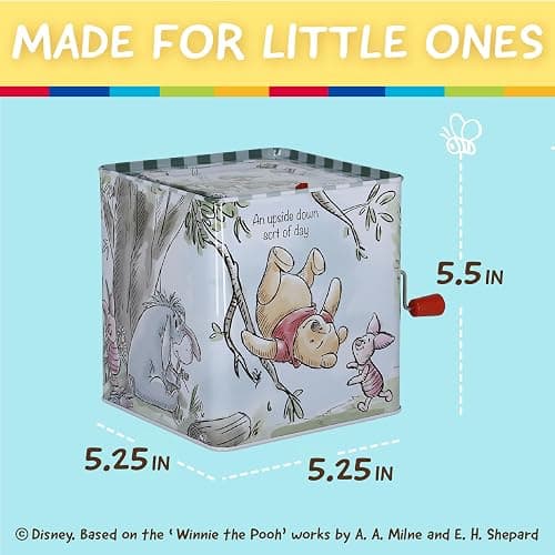KIDS PREFERRED Disney Baby Winnie The Pooh Jack-in-The-Box - Musical Toy for Babies Multi ,6.5" thumbnail 2