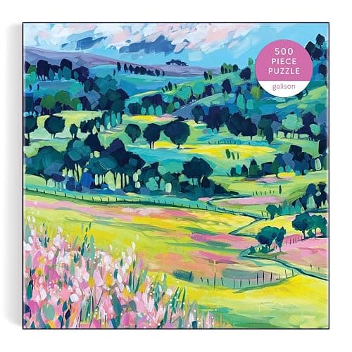 Galison Painted Hills 500 Piece Puzzle from Galison - Fun and Challenging 500 Piece Puzzle, Beautiful Illustrations, Thick and Sturdy Pieces, Great Gift Idea thumbnail 10