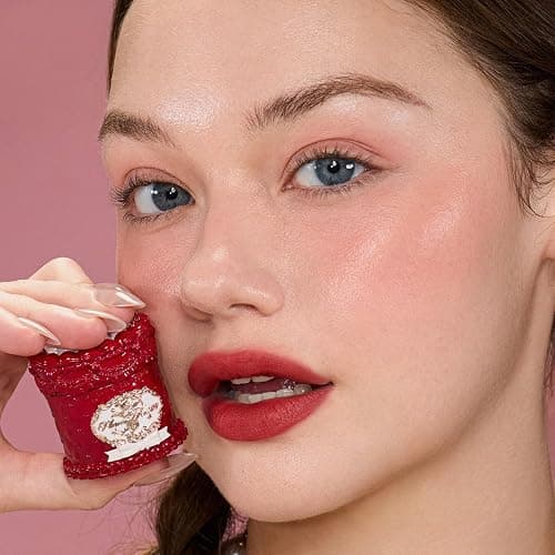 Flower Knows Strawberry Cupid Cake Lip Cream,Velvety-Smooth Matte Liquid Lipstick,Hydrating,Smudge-proof & Stain-Free Lip Stain(V09 Velvet,0.17 Fl Oz) thumbnail 6
