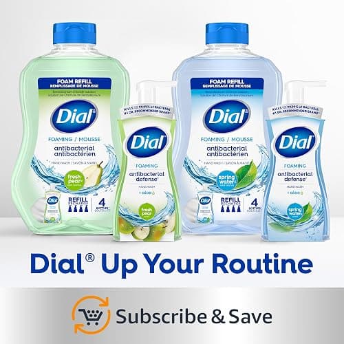 Dial Antibacterial Foaming Hand Soap Refill, Fresh Pear, 52 fl oz thumbnail 11