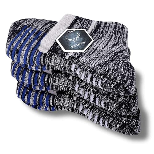 FEIDEER Men's Hiking Walking Socks, Multi-Pack Wicking Cushioned Outdoor Recreation Hiking Socks thumbnail 6
